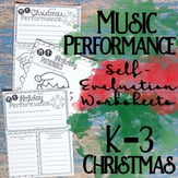 Music Performance Self-Evaluation: K-3 Christmas Digital Resources
